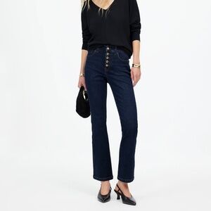 Madewell Kick Out Crop Jeans Larkspur Wash Size 28 Regular